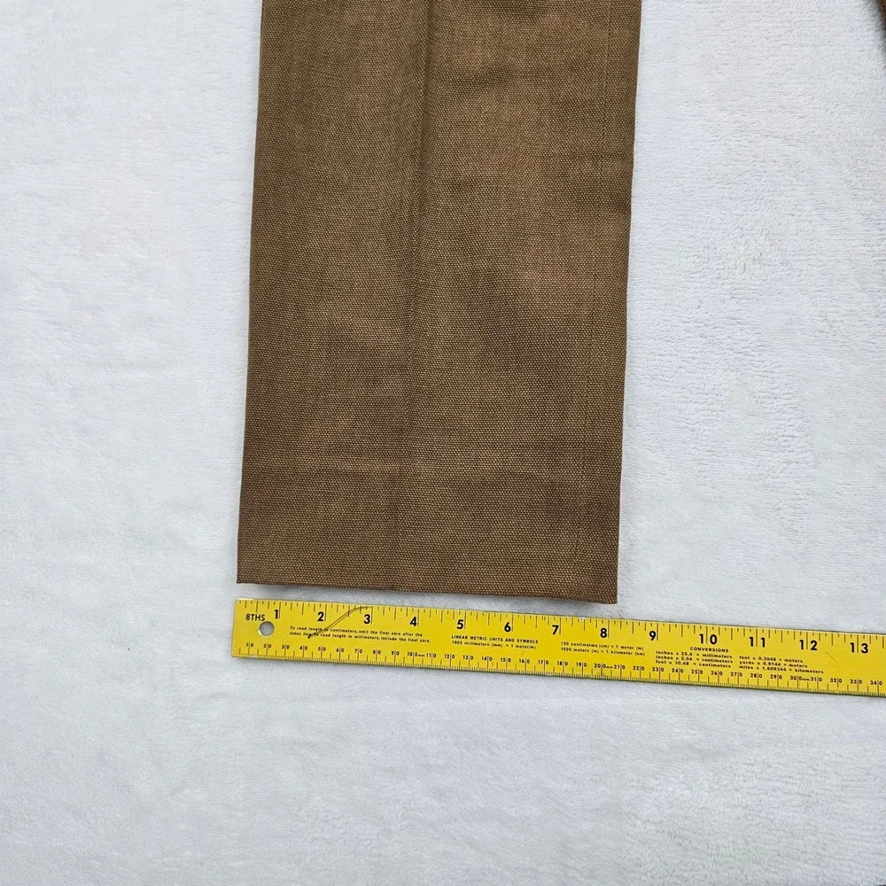 De Corato Trousers Pants Mens 50 34x30 Brown Cotton Canvas Italy Sartorial
